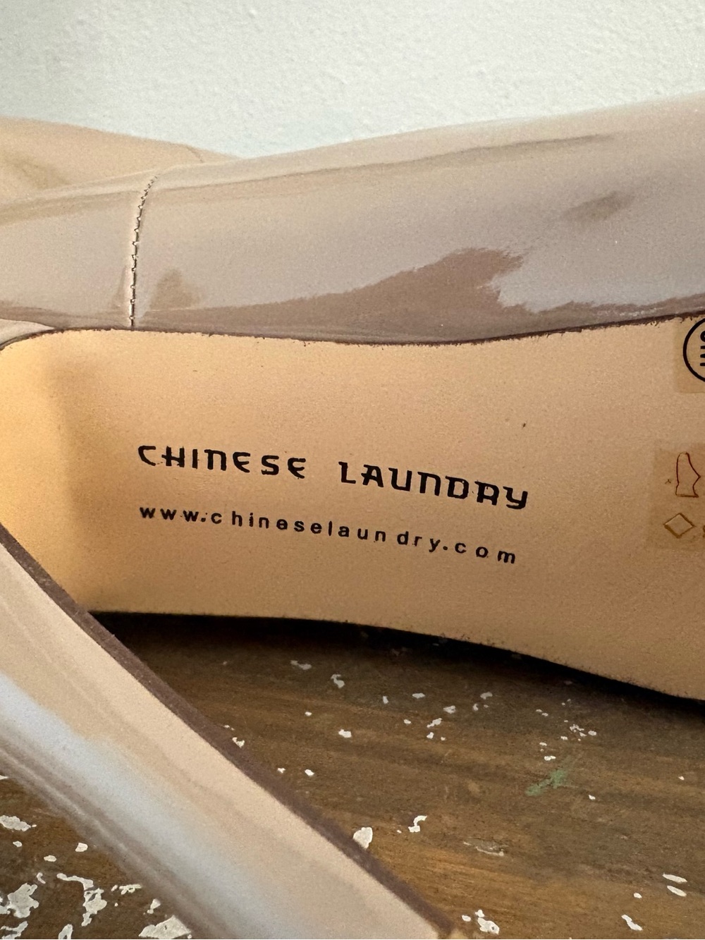Chinese Laundry Nude Patent Peep-Toe High Heel Pumps - Picture 6 of 11